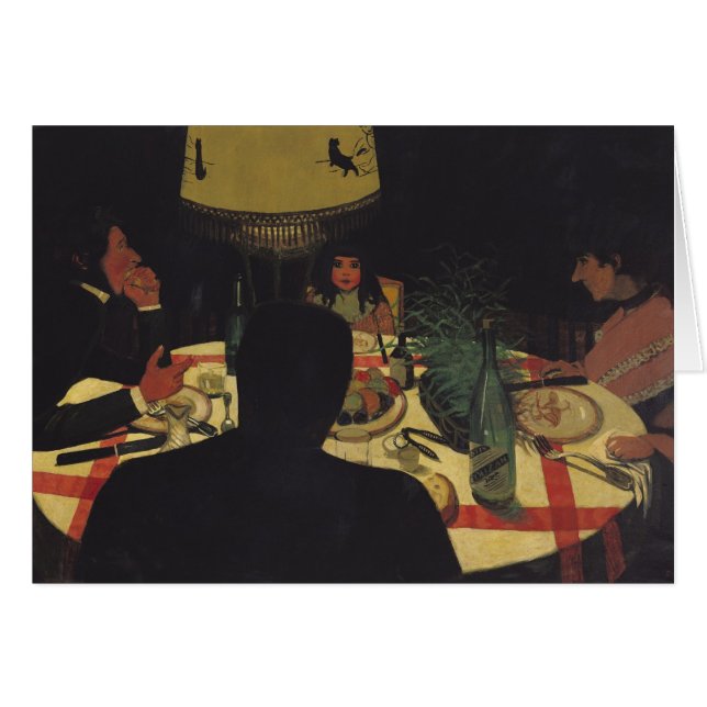 Cena por la luz artificial, 1899 (Anverso (Horizontal))