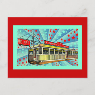 Cena retro gótica estilizada de postales de mediad