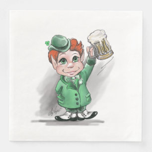 Cena ¡Saludos irlandeses! Servilleta de papel