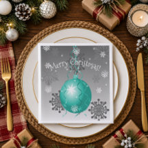 Servilleta de papel de adorno de Navidad elegante