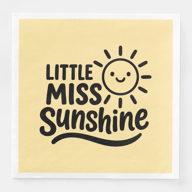 Cena Servilleta de papel – Little Miss Sunshine (Anverso)