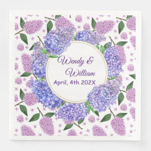 Cena Servilleta de papel para boda Lavanda Lilas