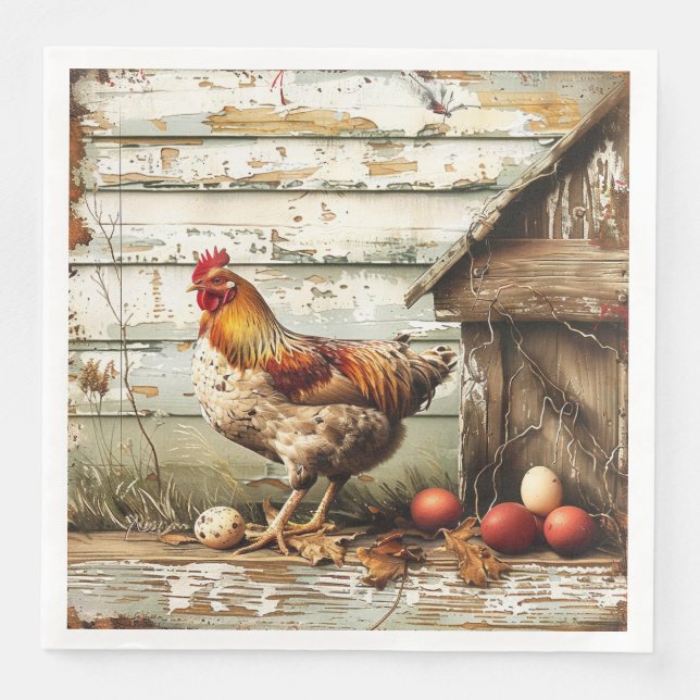 Cena Servilleta de papel para fiestas Cluckin Good (Anverso)