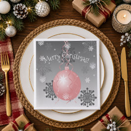 Cena Servilleta de papel para Navidad con adorno elegan
