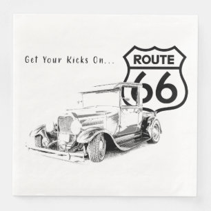 Cena Servilleta de papel Ruta 66