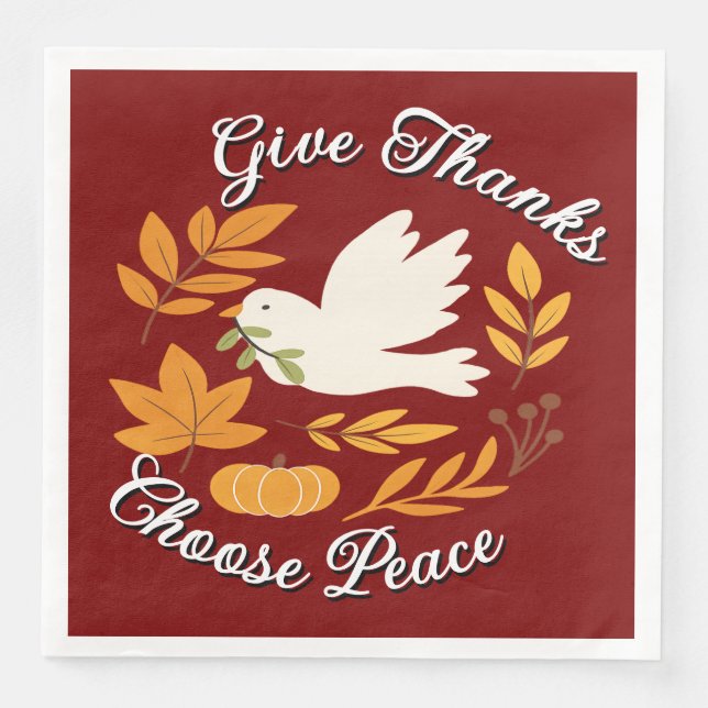 Cena Servilleta de papel 'The Peace Collection' (Anverso)
