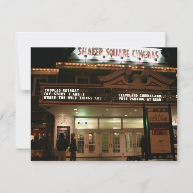 Cena y tarjeta de respuesta de películas (Anverso)