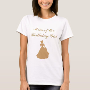 Cenicienta Cumpleaños Mamá Camiseta