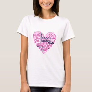 Cenicienta Shoes cita camiseta morada de corazón r