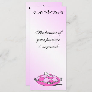 Cenicienta veneciana Slipper en invitación a la bo