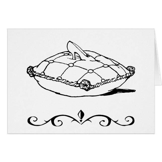 Cenicienta Zapatos y Tarjetas de Pillow Art (Anverso (Horizontal))
