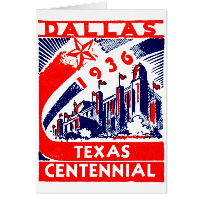 Centenario de Dallas Texas en 1936 (Frente)