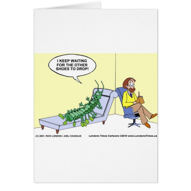 Centipede Psiquiatría Tarjetas divertidas peluches (Frente)