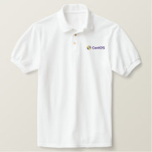 CentOS Camisa de Polo Blanco