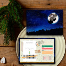 Centrada Nocturna de Papá Noel Navidad Entrada Reg
