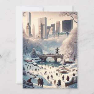 Central Park en la nieve: Navidad en Nueva York