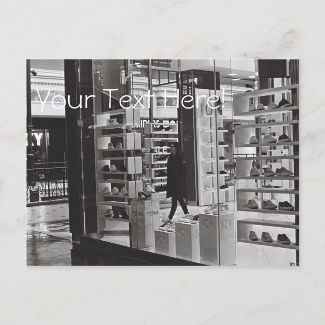 Centro de compras zapatos tienda postal (Anverso)