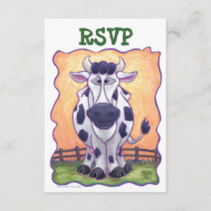 Centro de Fiesta de vaca de corte RSVP