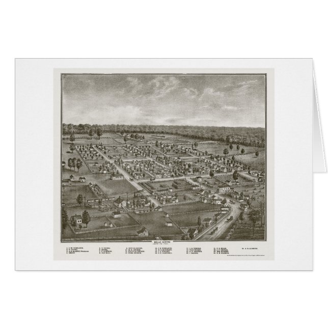 Centro de la belleza, mapa panorámico del OH - (Anverso (Horizontal))