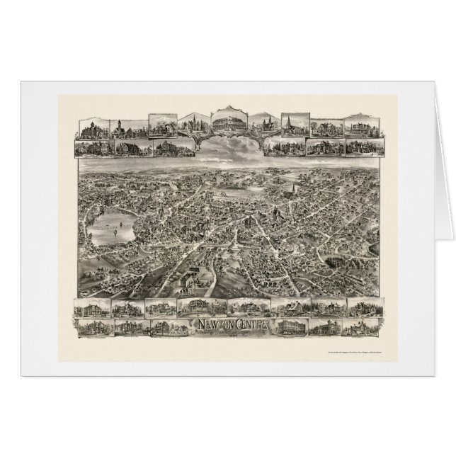 Centro de Newton, mapa panorámico de las MAMÁES - (Anverso (Horizontal))