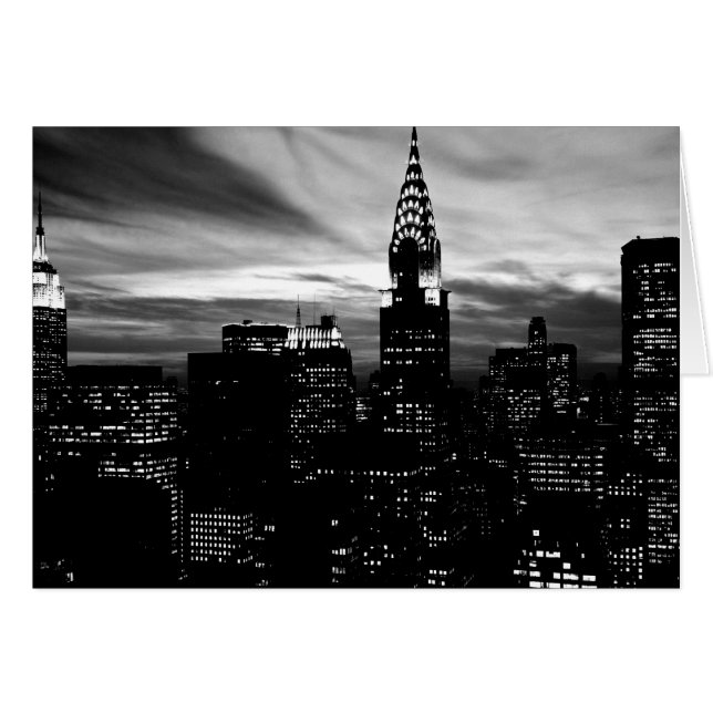 Centro de Nueva York en blanco y negro (Anverso (Horizontal))