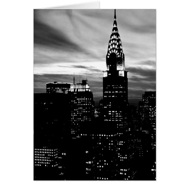 Centro de Nueva York en blanco y negro (Frente)
