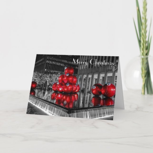 Centro de Rockefeller de la foto del navidad de (Anverso)