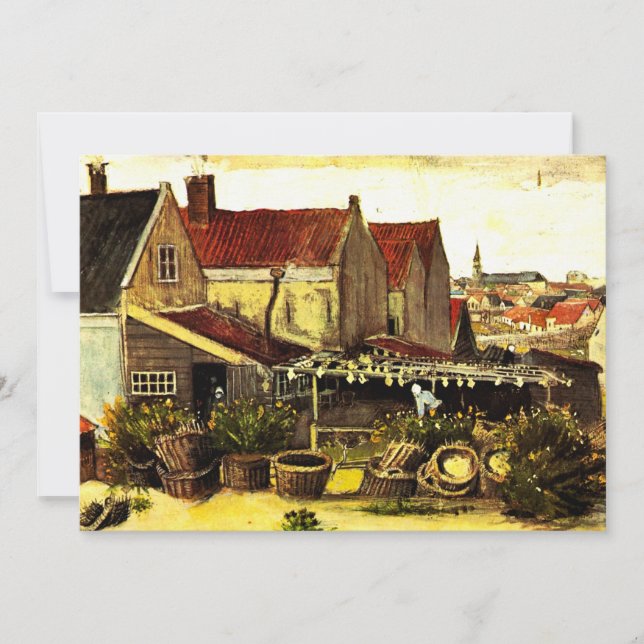 Centro de secado de peces de Vincent van Gogh (Anverso)