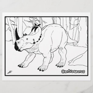 Centrosaurus - página de colorear.