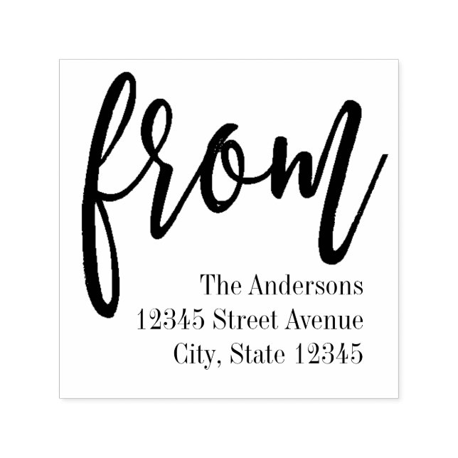 Cepillado del sello de goma personalizado (Diseño)