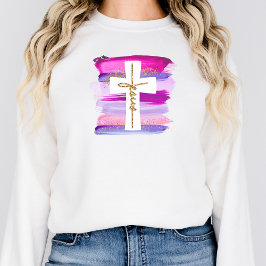 Cepillo de camisas de Jesús roza sudadera cristian