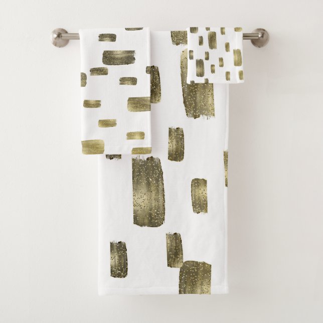 Cepillo de pintura moderno dorado cobre bronce bri (In situ)