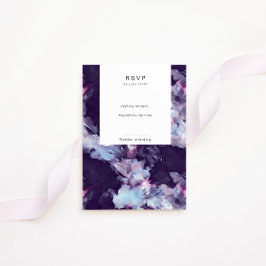 Cepillo elegante moderno rompe con tarjeta RSVP ve