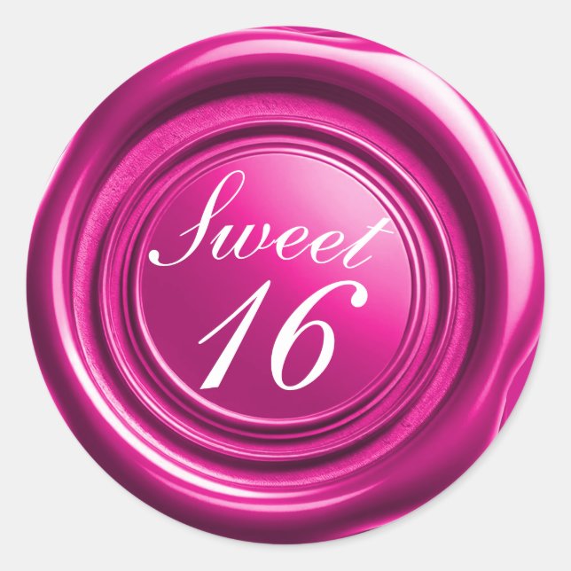 Cera de sello de goteo de vela rosa caliente Cumpl (Anverso)