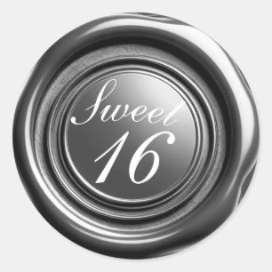 Cera de vela con sello de goteo de plata oscura Du