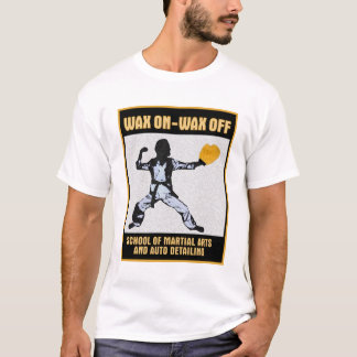 Cera en la cera de la camiseta