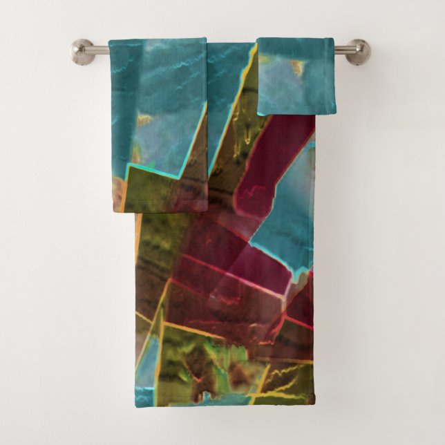 Cera esculpida de aspecto marrón y azul (In situ)