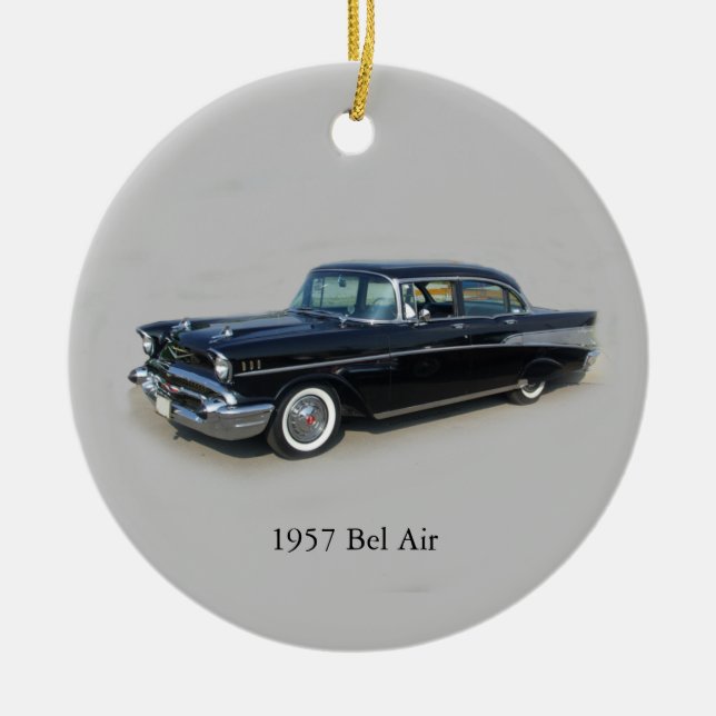 Cerámica 1957 Bel Air 4 Adorno de puerta (Frente)