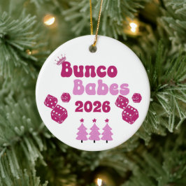 Cerámica Adorno Anual Personalizado de Bunco Babe
