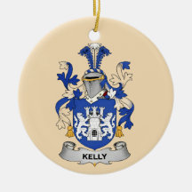 Adorno Cerámico del Escudo de Armas Kelly