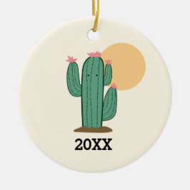 Cerámica Adorno con tema de cactus