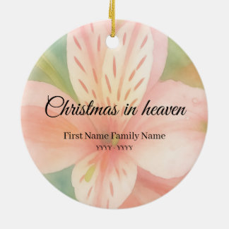 Cerámica Adorno conmemorativo de Navidad en el cielo lirio 