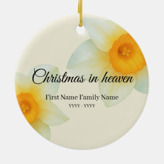 Cerámica Adorno conmemorativo de Navidad en el cielo narcis