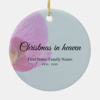 Cerámica Adorno conmemorativo de Navidad en el cielo orquíd