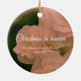 Cerámica Adorno conmemorativo de Navidad en el cielo rosa