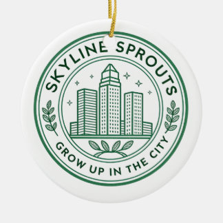 Cerámica Adorno conmemorativo de Skyline Sprouts | Agricult