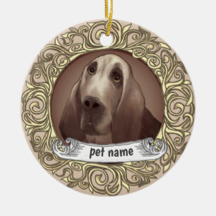 Cerámica Adorno conmemorativo para amantes de perros Bloodh