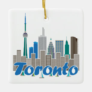Cerámica Adorno cuadrado del horizonte de Toronto