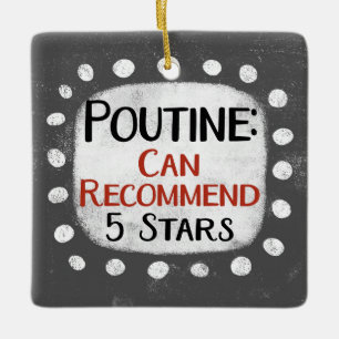 Cerámica Adorno de 5 estrellas de revisión de Poutine
