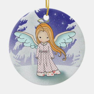Cerámica Adorno de ángel caprichoso para Navidad
